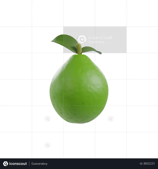 Guava  3D Illustration