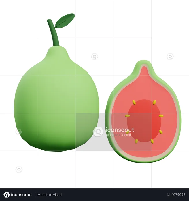 Guava  3D Illustration