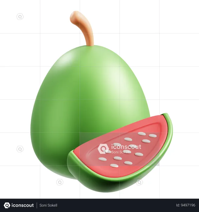 Guayaba  3D Icon