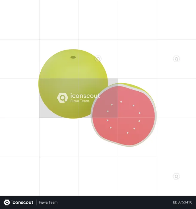 Guayaba  3D Illustration