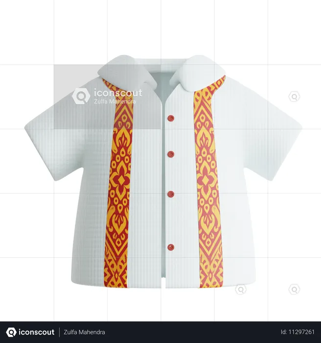 Guayabera Shirt  3D Icon