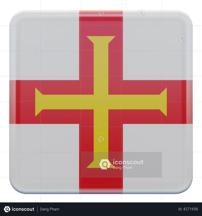 Guernsey Flag Flag 3D Flag