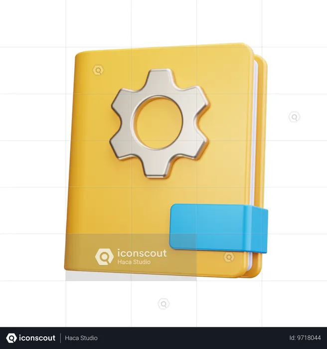 Guide Book  3D Icon