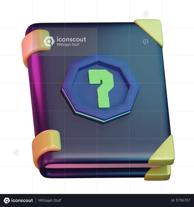 Guide Book  3D Icon