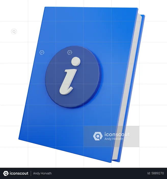Guide Book  3D Icon