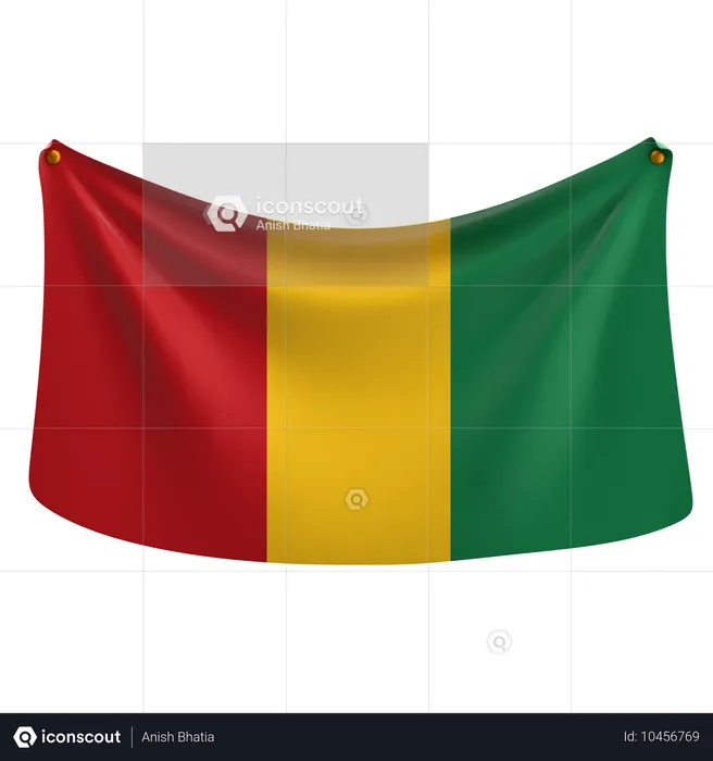 Guiné Flag 3D Icon