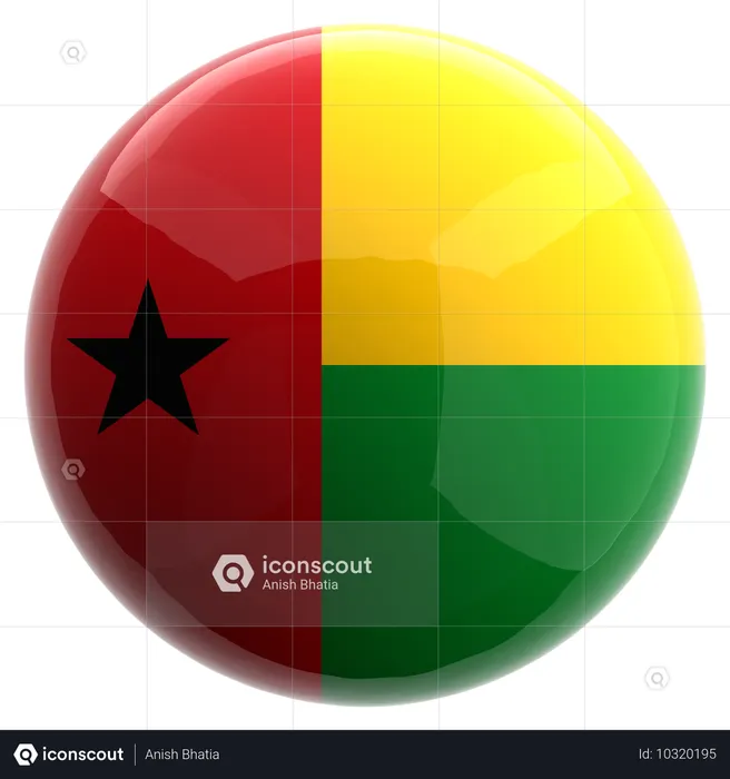 Guinea-Bissau Flag 3D Icon