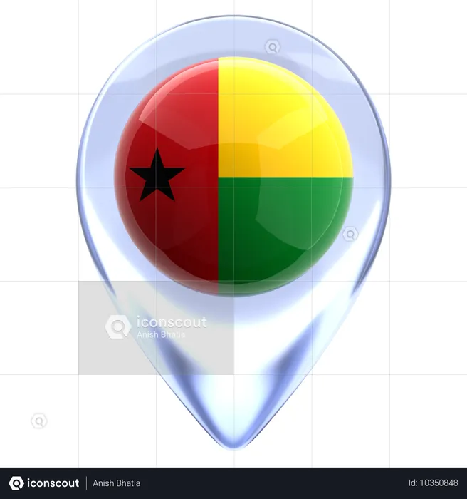 Guinea-Bissau Flag 3D Icon