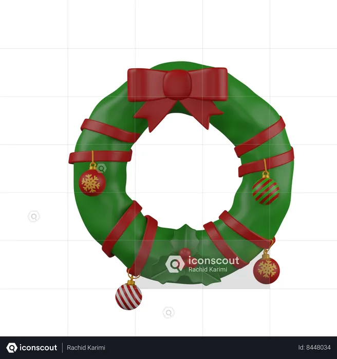 Guirlanda de natal  3D Icon