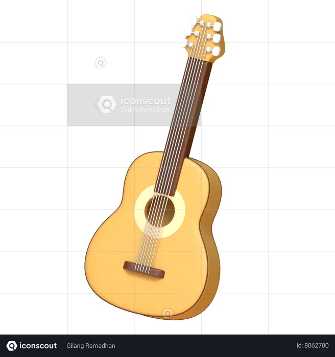 Guitar  3D Icon