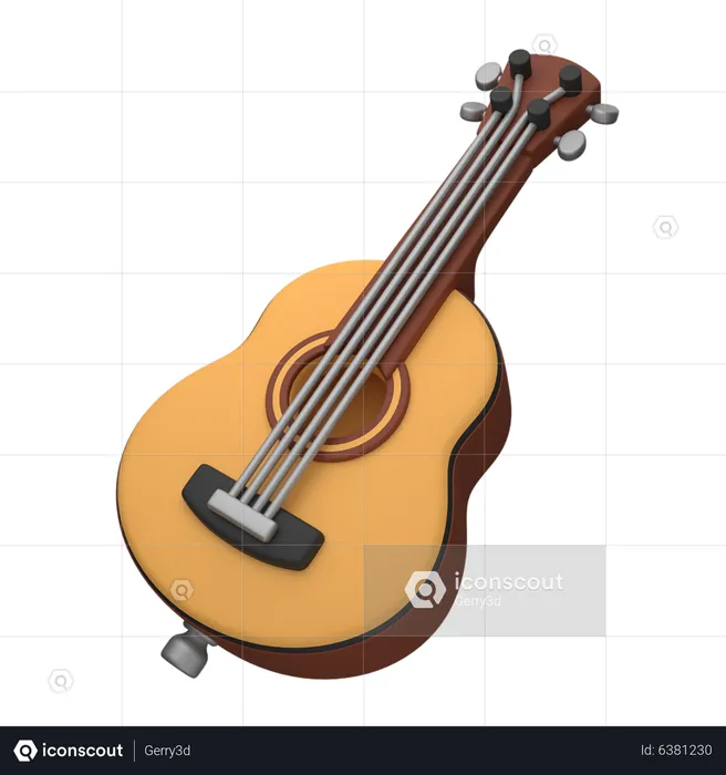 Guitar  3D Icon