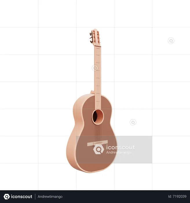 Guitar  3D Icon