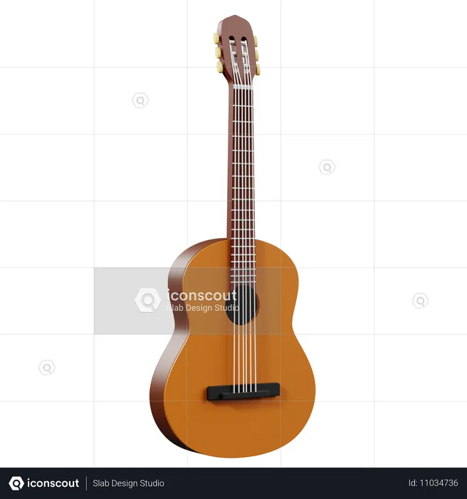 Guitar  3D Icon