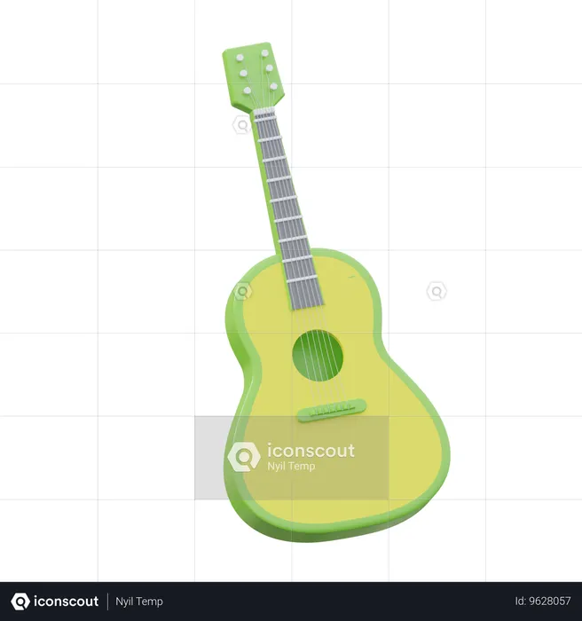 Guitar  3D Icon