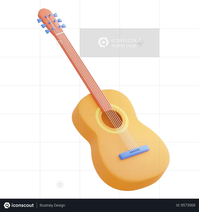 Guitar  3D Icon