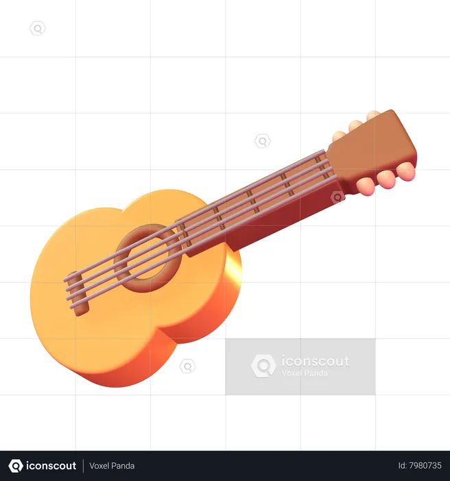 Guitar  3D Icon