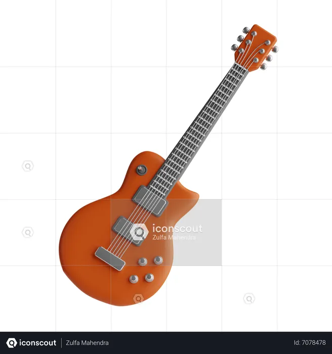 Guitare  3D Icon