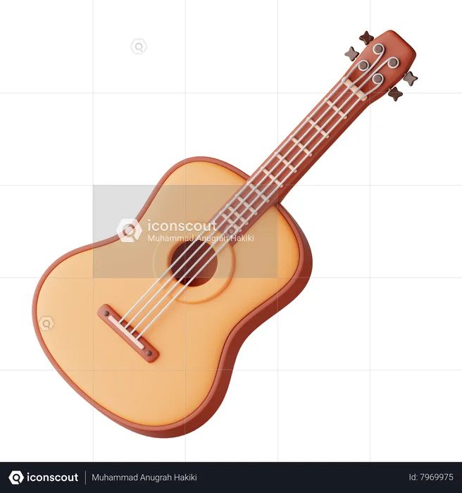 Guitare  3D Icon