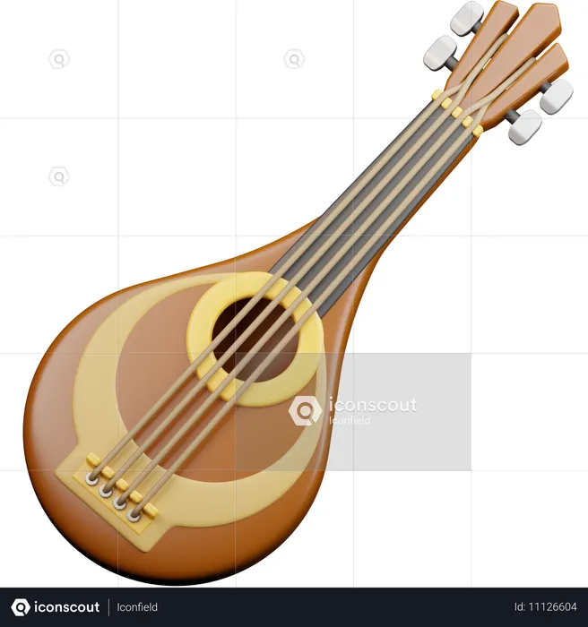 Guitarra  3D Icon