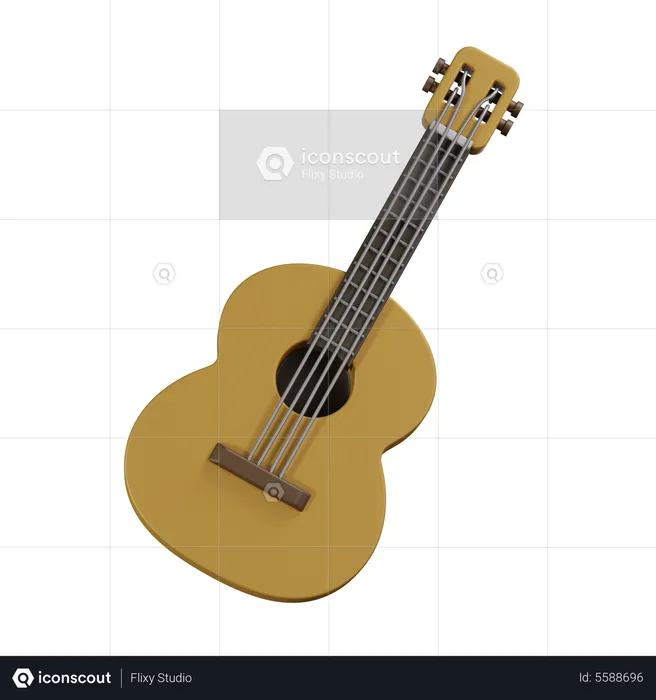 Guitarra  3D Icon