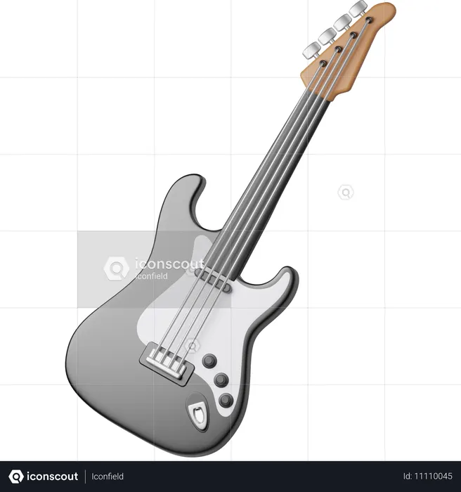 Guitarra elétrica  3D Icon