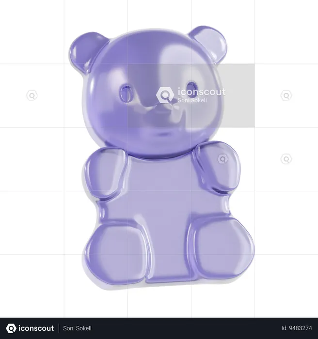 Gummy Bear  3D Icon