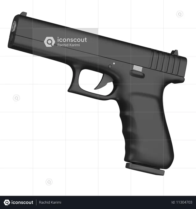 GUN  3D Icon