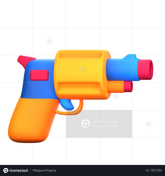 Gun  3D Icon