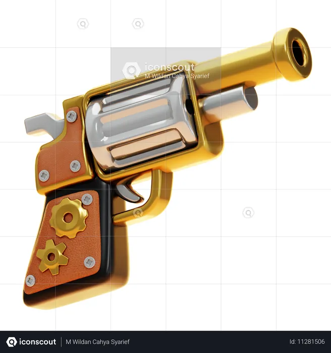 GUN  3D Icon