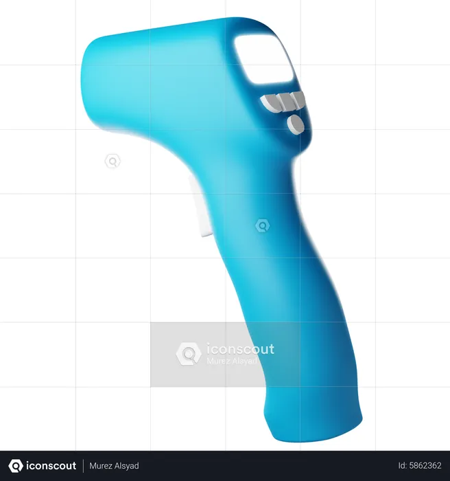 Gun Thermometer  3D Icon