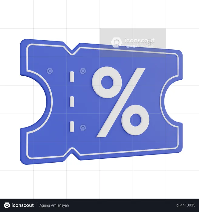 Coupon  3D Illustration