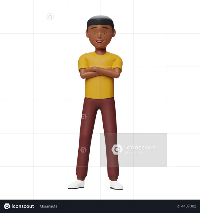 Guy Standing  3D Illustration