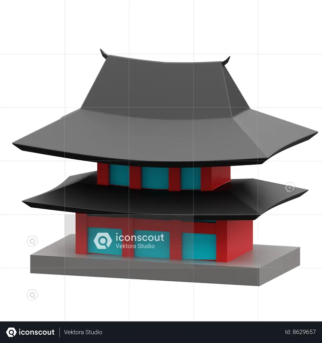 Gyeongbokgung Palace  3D Icon