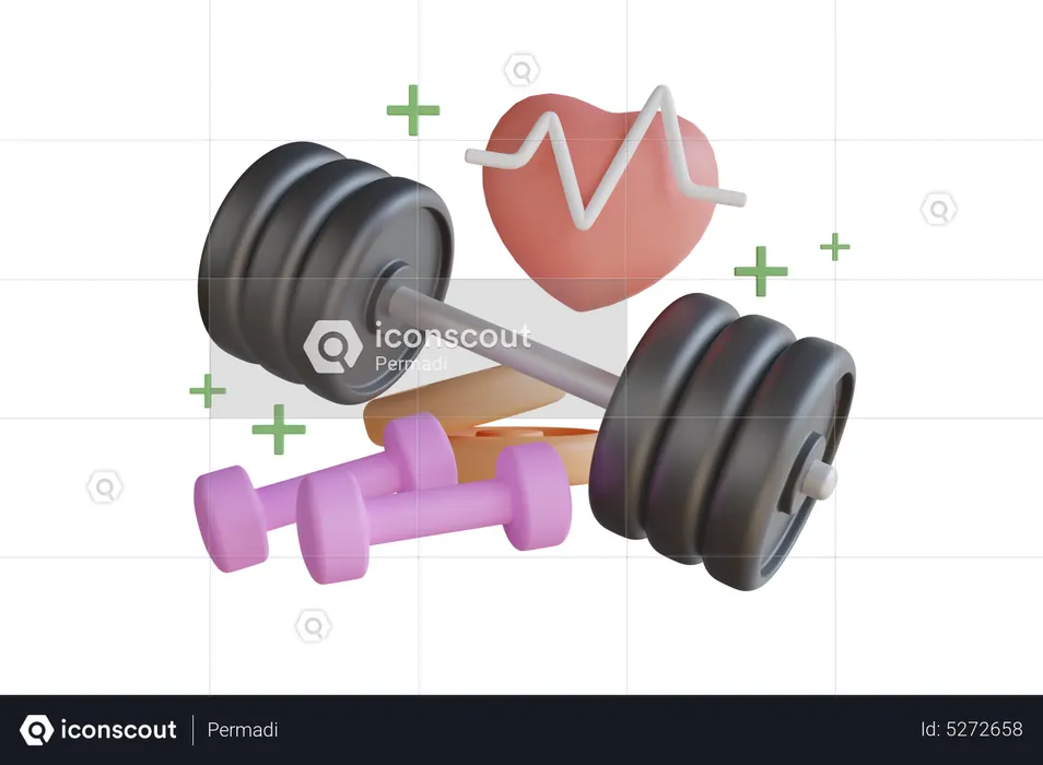 Gym  3D Illustration