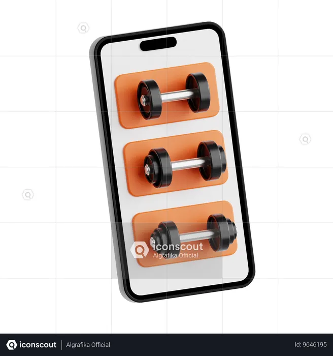 Application de gym  3D Icon