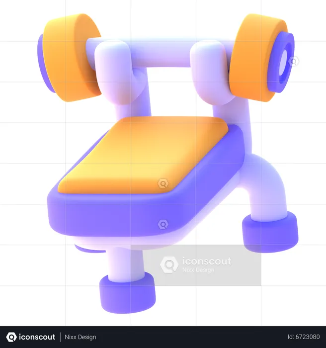 Gym Bench  3D Icon