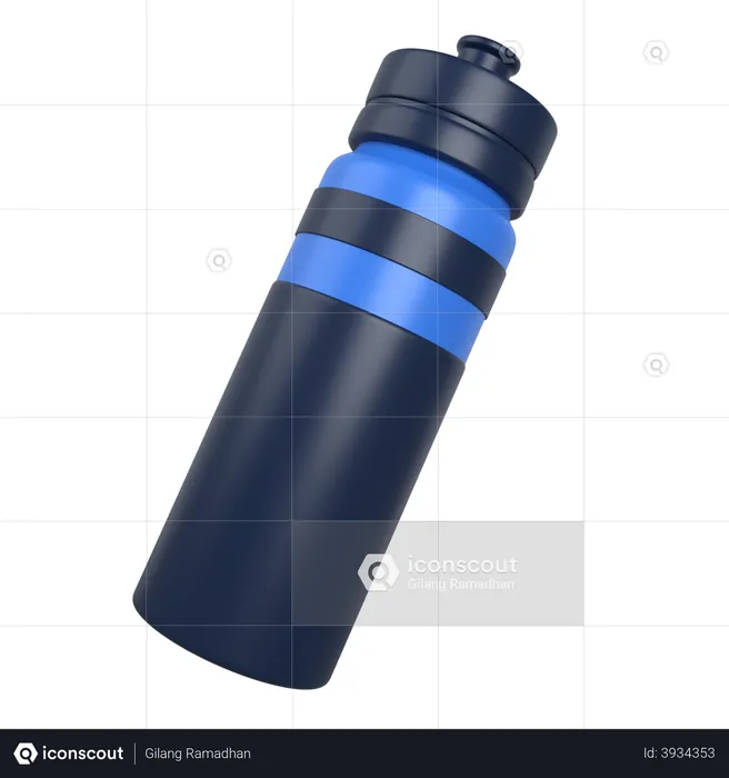 Gym Bottle  3D Illustration