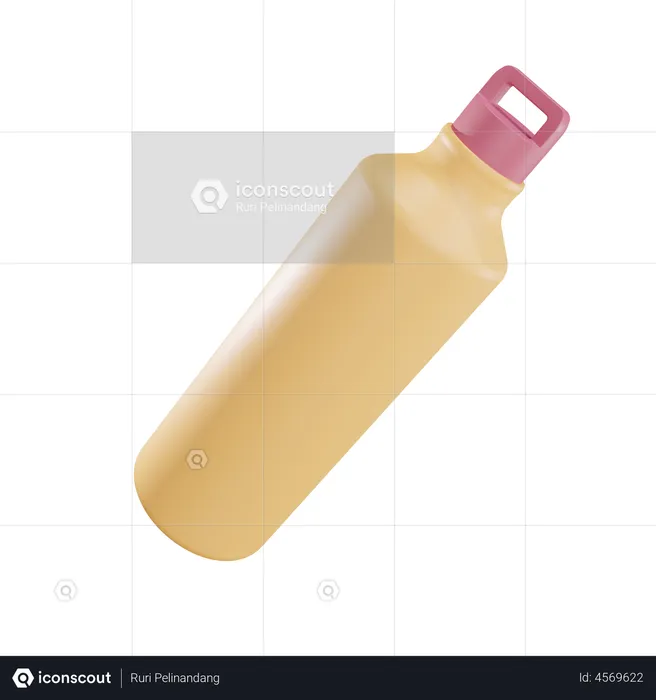 Gym Bottle  3D Illustration