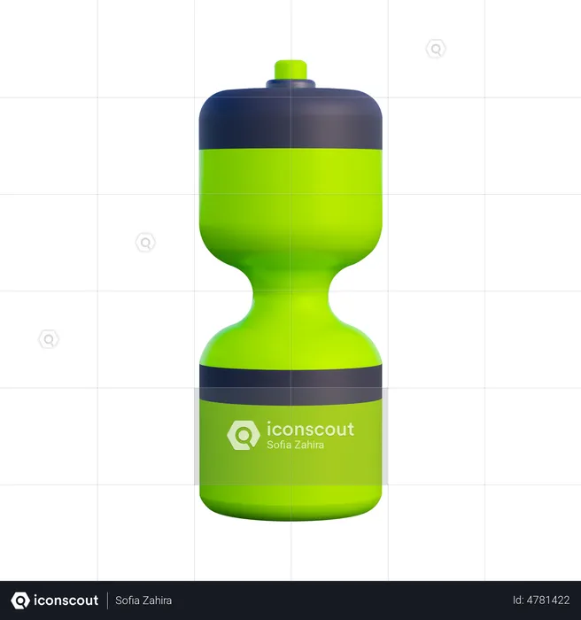 Gym Bottle  3D Illustration
