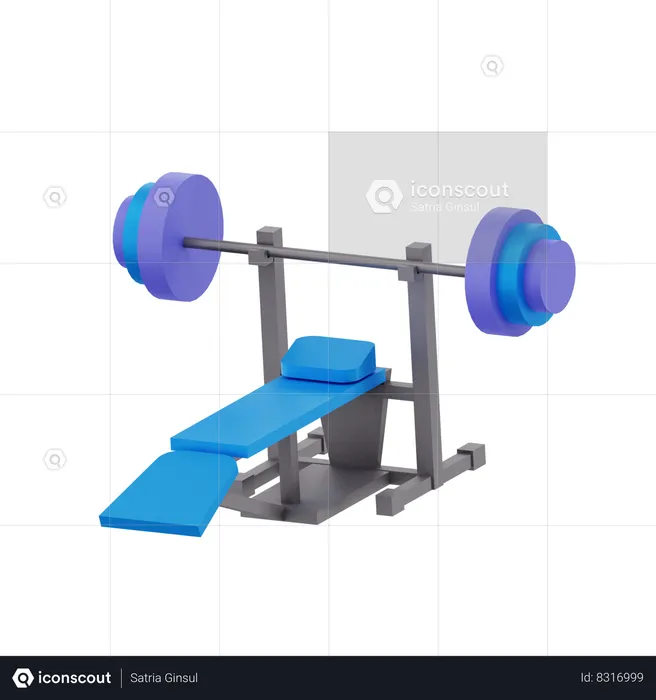 Gym Equipment  3D Icon