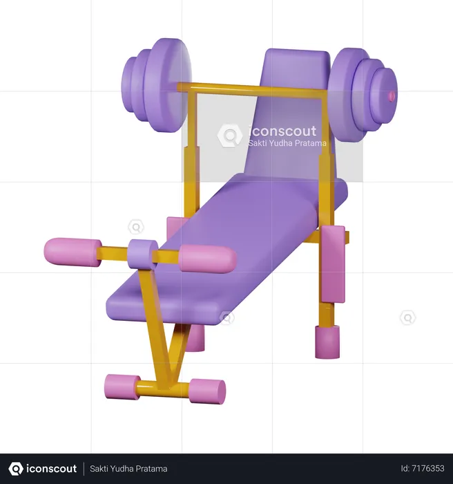 Gym Equipment  3D Icon