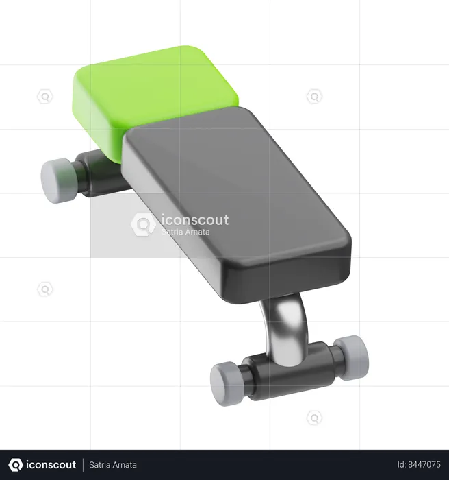 Gym Equipment Bench  3D Icon