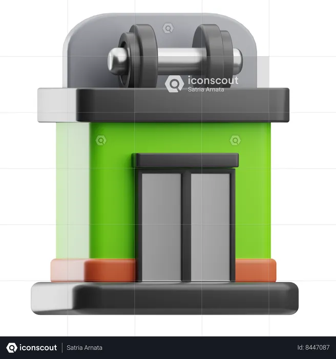 Gym Equipment Gym House  3D Icon