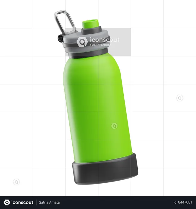 Gym Equipment Water Bottle  3D Icon