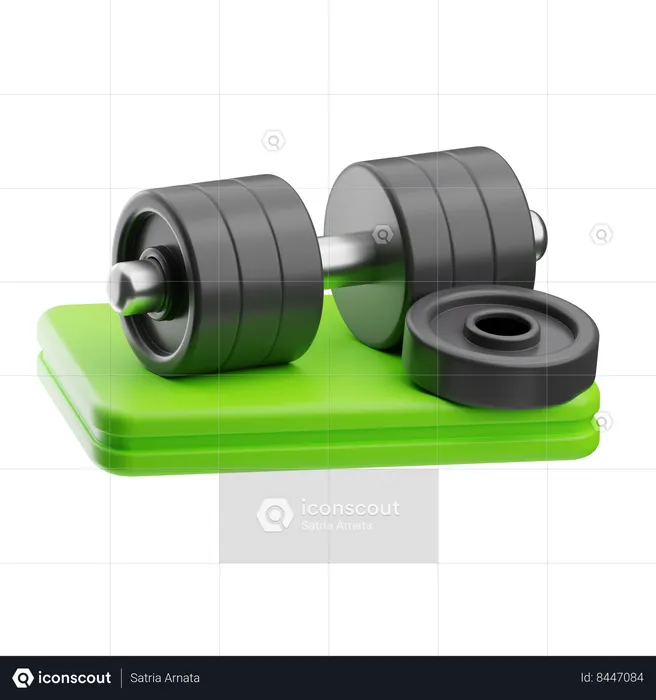 Gym Equipment Gym Weight  3D Icon