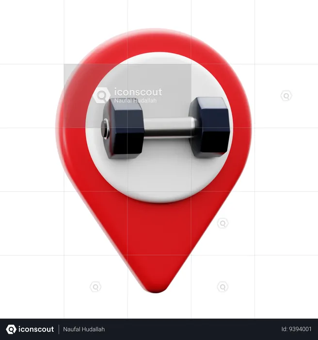 Gym Location  3D Icon