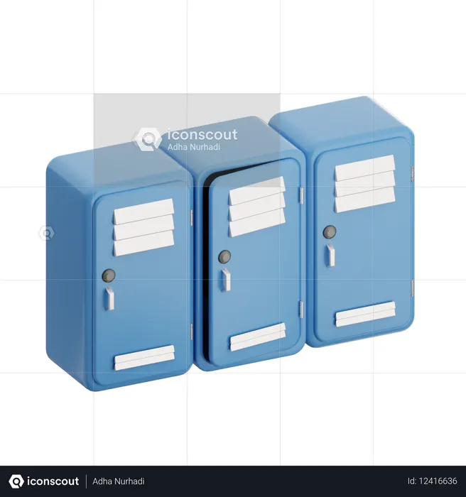 Gym Locker  3D Icon