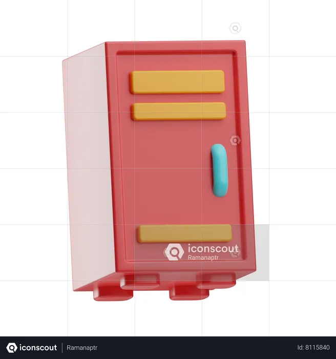 Gym Locker  3D Icon