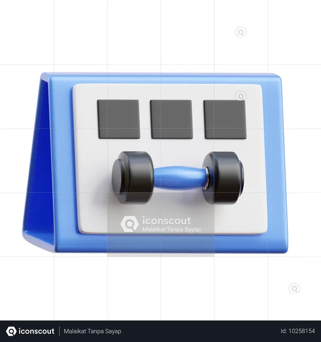 Gym plan  3D Icon