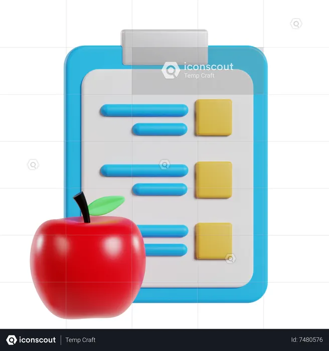 Gym Plan  3D Icon